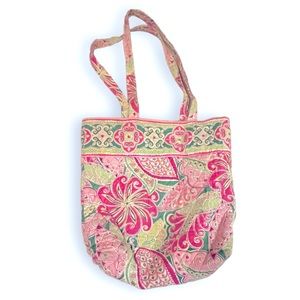 Vintage Vera Bradley Pinwheel Print Tote Bag